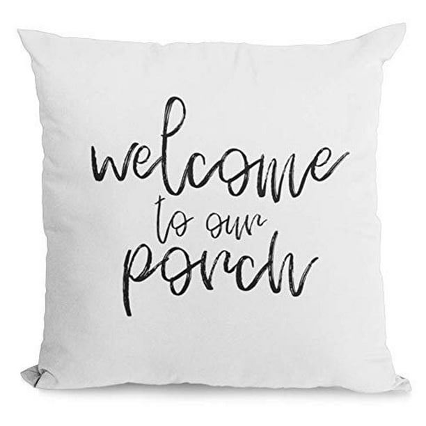 White, 20x20 Bonnie Jeans Homestead Prints Home is Wherever I\u2019m with You Pillow Cover